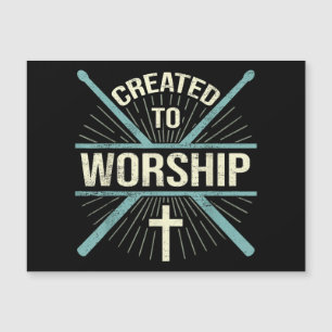 Christliche Worship-Band, die zur Anbetung des Dru Magnetkarte