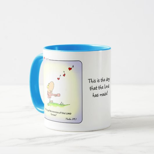 Christliche Worship-Kaffee-Tasse mit Schrift Tasse (Vorderseite Links)