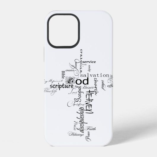 Christliche Worte iPhone Hülle (Rückseite)