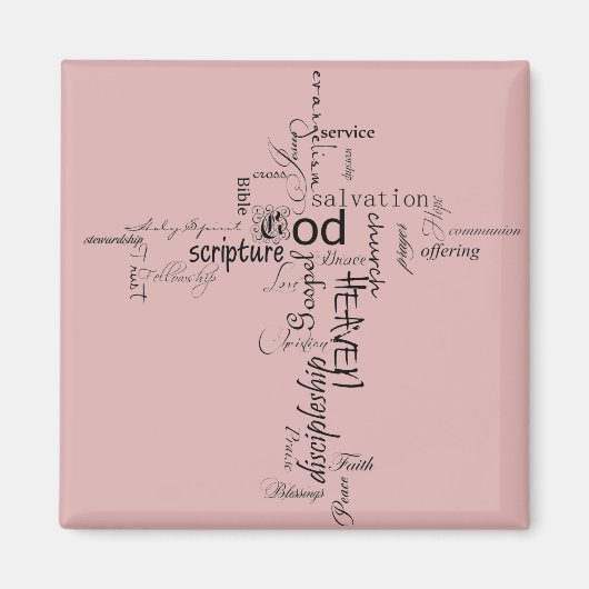 Christliche Worte Magnet (Vorne)