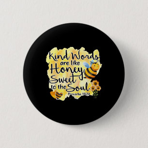 Christliche Worte sind wie Honey Bible Verse Re Button