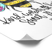 Christliche Worte sind wie Honey Bible Verse Re Poster (Ecke)