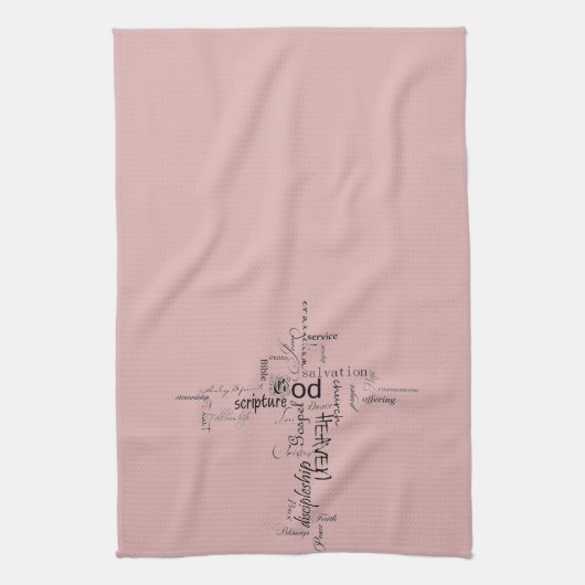 Christliche Wörter Geschirrtuch (Vertikal)