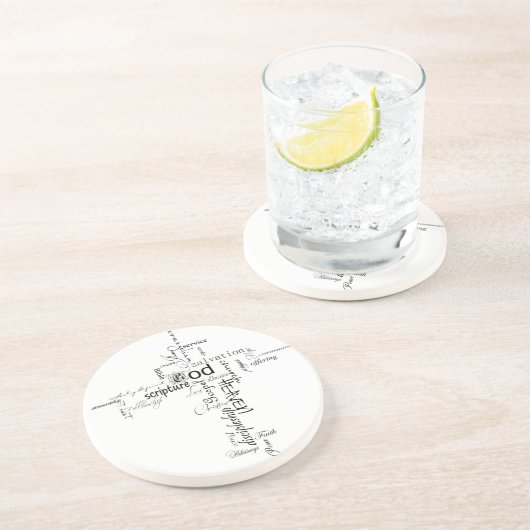 Christliche Wörter Getränkeuntersetzer (Seite)