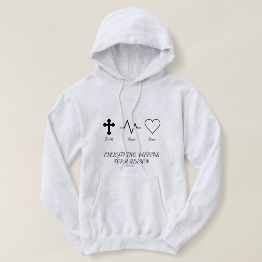 Christliche Wörter Hoodie (Design vorne)