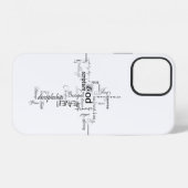 christliche Wörter iPhone Hülle (Rückseite (Horizontal))
