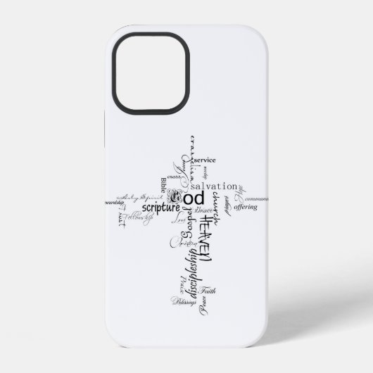 christliche Wörter iPhone Hülle (Rückseite)