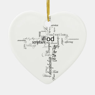 Christliche Wörter Keramik Ornament