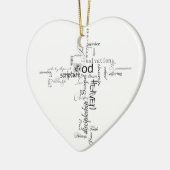 Christliche Wörter Keramik Ornament (Links)