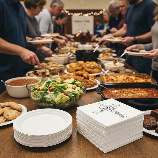 christliche Wörter Kreuzpapier Servietten