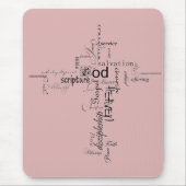 Christliche Wörter Mousepad (Vorne)