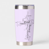 Christliche Wörter personalisiert Thermobecher (Vorderseite)