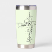 Christliche Wörter personalisiert Thermobecher (Vorderseite)