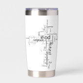 Christliche Wörter personalisiert Thermobecher (Vorderseite)