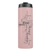 Christliche Wörter Thermosbecher (Vorderseite)