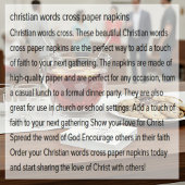 christliche Wörterbücher Serviette