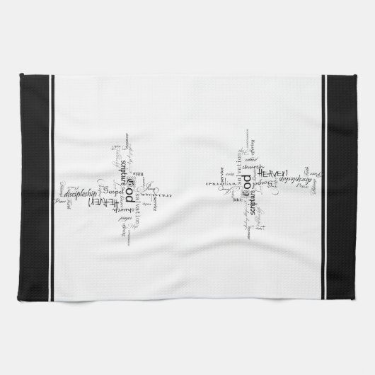 Christliche Wörterhandtuch Geschirrtuch (Horizontal)