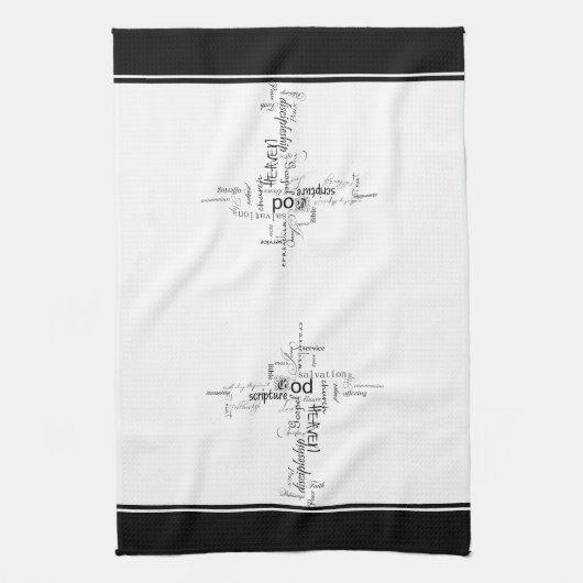 Christliche Wörterhandtuch Geschirrtuch (Vertikal)