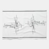 Christliche Wörterhandtuch Geschirrtuch (Horizontal)