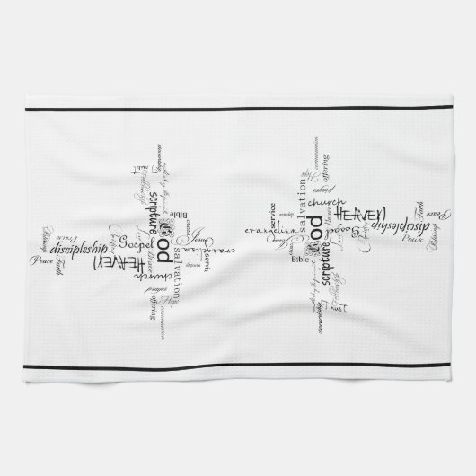 Christliche Wörterhandtuch Geschirrtuch (Horizontal)