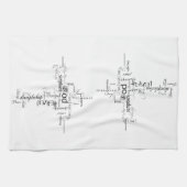 Christliche Wörterhandtuch Geschirrtuch (Horizontal)