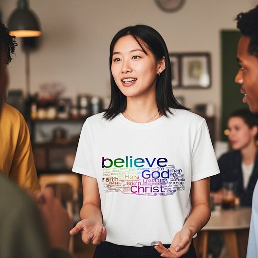 Christliche Wortwolke T-Shirt