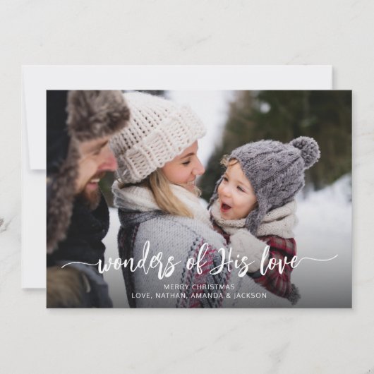 Christliche Wunder seiner Liebe Weihnachten (Vorderseite)