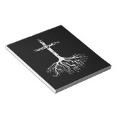 Christliche Wurzel deines Glaubens an Jesus Christ Notizblock (angewinkelt)