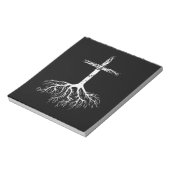 Christliche Wurzel deines Glaubens an Jesus Christ Notizblock (Rotiert)