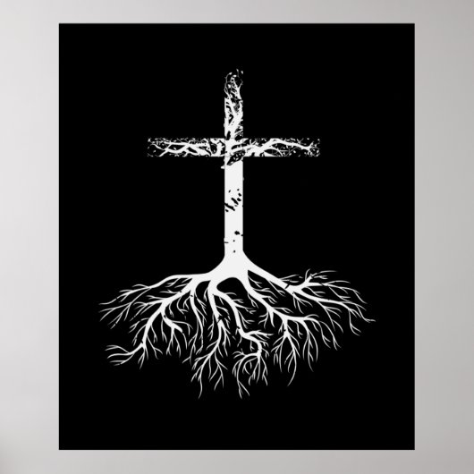 Christliche Wurzel deines Glaubens an Jesus Christ Poster (Vorne)