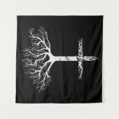 Christliche Wurzel deines Glaubens an Jesus Christ Wandteppich (Vorderseite (Horizontal))