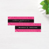 Christliche Zebra Fuchsia und rosa Wedding Tag (Schreibtisch)