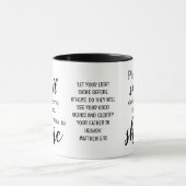 Christliche ZEIT, um Matthew 5:16 zu leuchten Tasse (Zentrum)