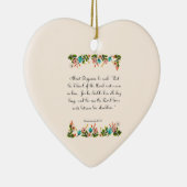 Christliche Zitat-Kunst - Deuteronomy 33:12 Keramik Ornament (Rechts)