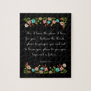 Christliche Zitat-Kunst - Jeremias-29:11 Puzzle