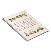 Christliche Zitat-Kunst - Jesaja-55:10 - 11 Notizblock (Rechte Seite)