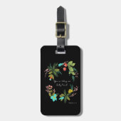 Christliche Zitat-Kunst - Matthew-6:11 Gepäckanhänger (Vorderseite vertikal)