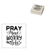 Christliche Zitate beten mehr Sorgen weniger Gummistempel (Stempel)