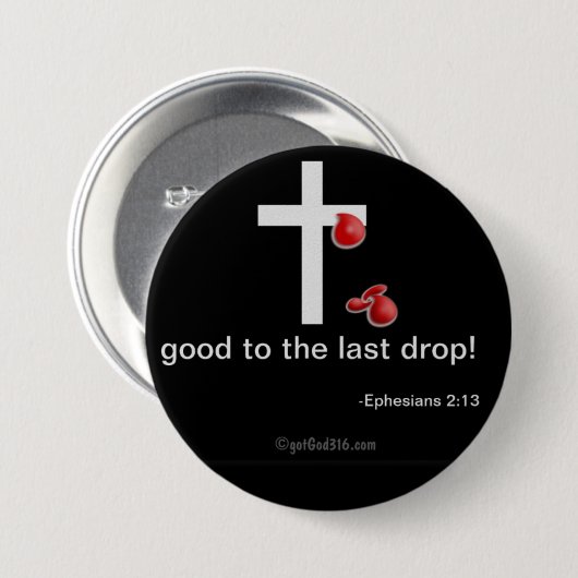 Christliche Zitate Button (Vorne & Hinten)