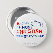 Christliche Zitate Button (Vorne & Hinten)