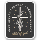 Christliche Zitate dunkle akademische Ästhetik Aufkleber (Vorderseite)