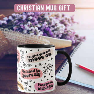 Christliche Zitate Farbige Tasse