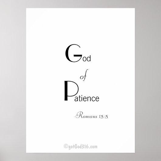 Christliche Zitate gotGod316.com Wall Art Poster (Vorne)