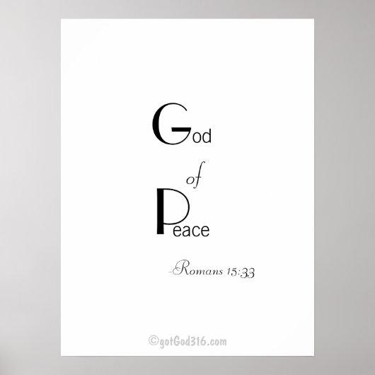 Christliche Zitate gotGod316.com Wall Art Poster (Vorne)