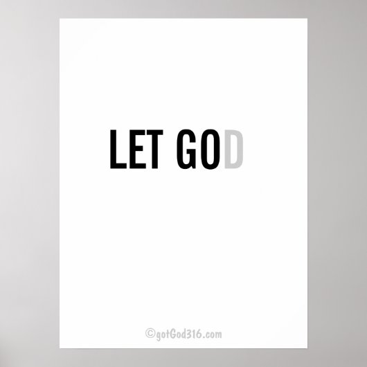 Christliche Zitate gotGod316.com Wall Art Poster (Vorne)