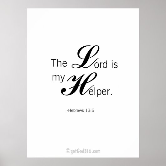 Christliche Zitate gotGod316.com Wall Art Poster (Vorne)
