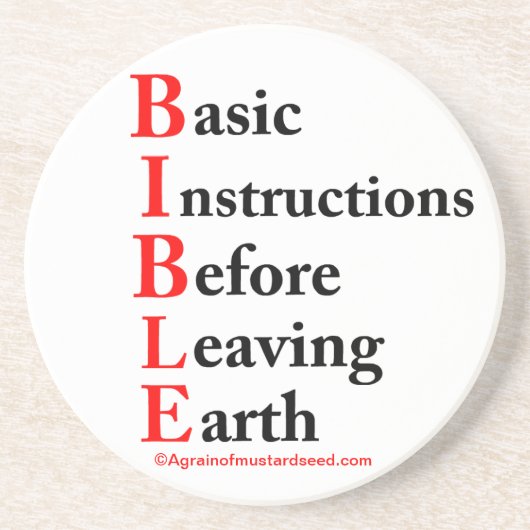 Christliche Zitate Inspiration Getränkeuntersetzer (Vorne)