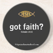 Christliche Zitate Inspiration Getränkeuntersetzer (Vorne)