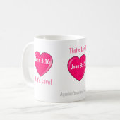 Christliche Zitate Inspiration Kaffeetasse (Vorderseite Links)