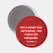 Christliche Zitate Inspiration Magnet (Vorderseite/Rückseite)